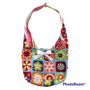 Gal Pal Purse Women's Hobo Style Shoulder Bag Floral Colorful & Fun
